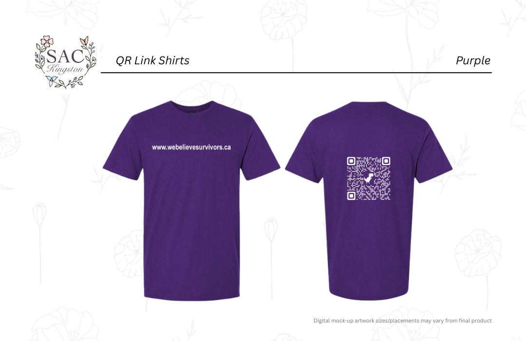 QR Code- We See You. We Hear You. We Believe You. Spread the message that you believe survivors