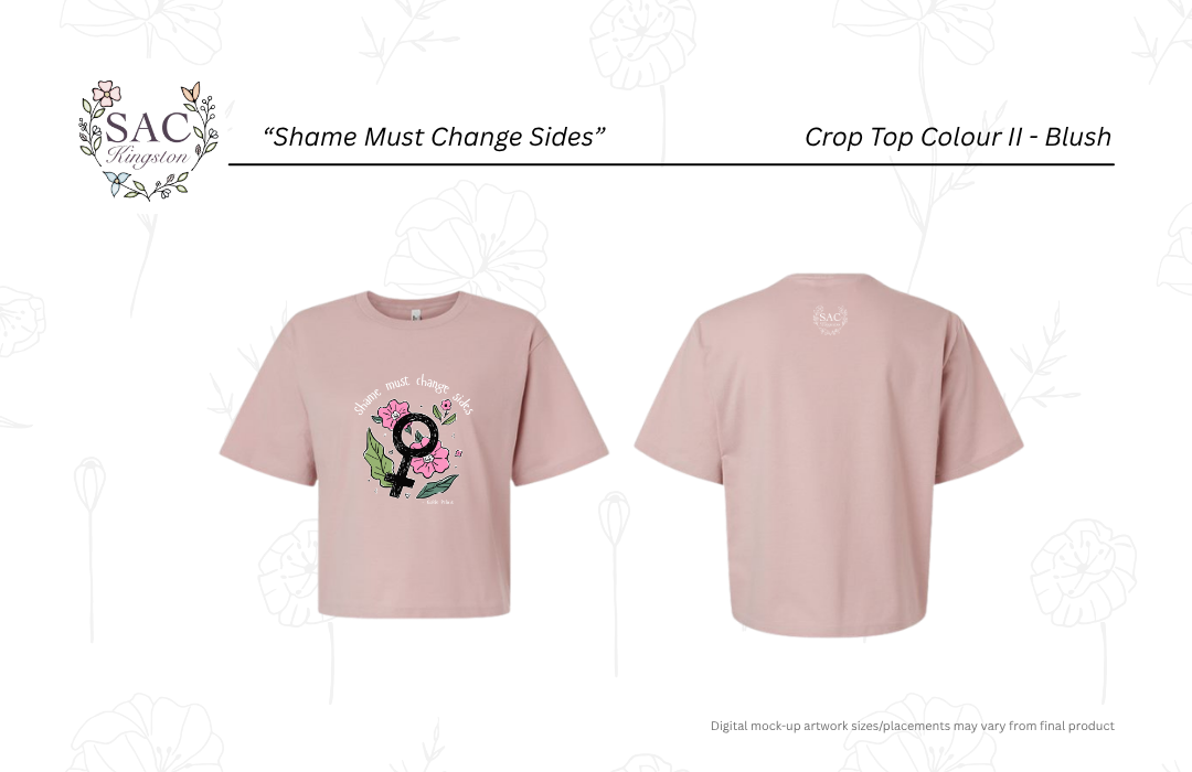 Shame Must Change Sides American Apparel Women's Fine Jersey Boxy Tee