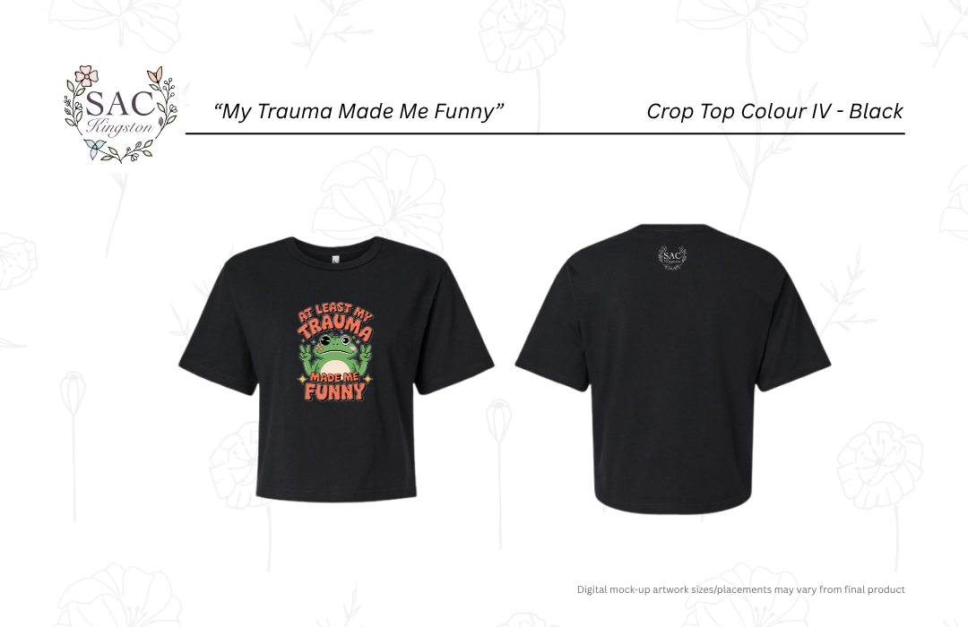 My Trauma Made Me Funny American Apparel Women's Fine Jersey Boxy Tee