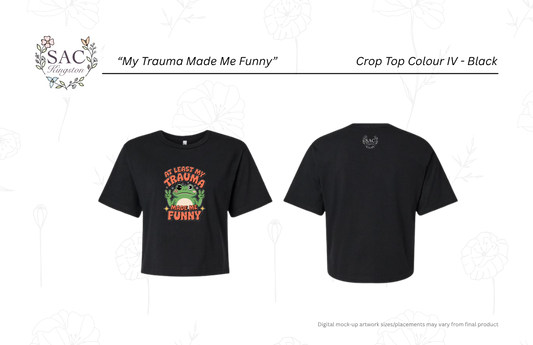 My Trauma Made Me Funny American Apparel Women's Fine Jersey Boxy Tee