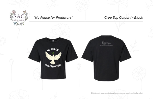 No Peace for Predators American Apparel Women's Fine Jersey Boxy Tee