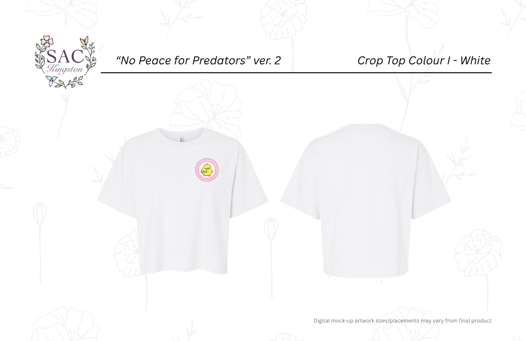 No Peace for Predators V.2 American Apparel Women's Fine Jersey Boxy Tee