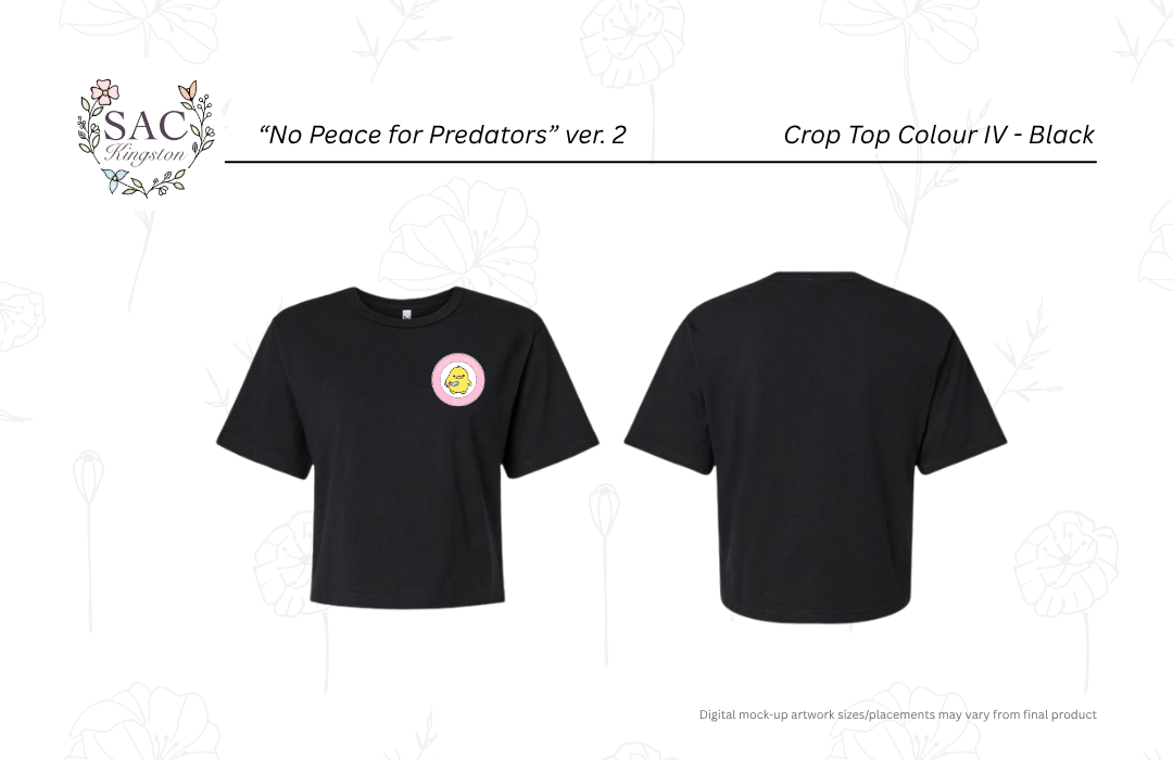 No Peace for Predators V.2 American Apparel Women's Fine Jersey Boxy Tee