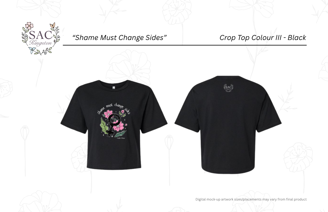Shame Must Change Sides American Apparel Women's Fine Jersey Boxy Tee