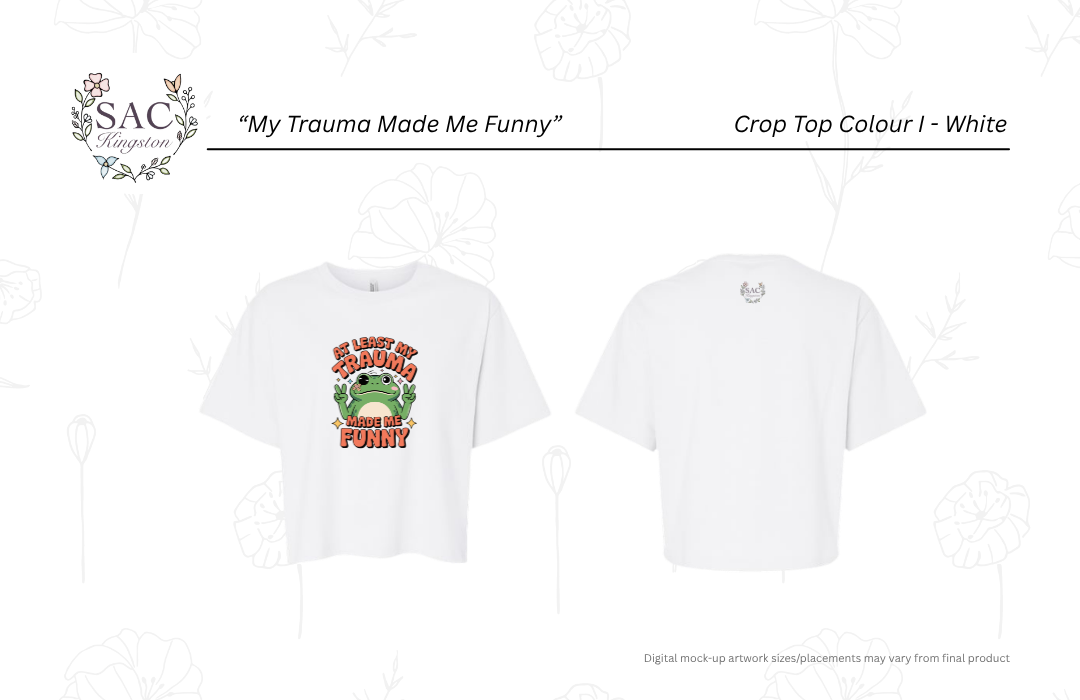 My Trauma Made Me Funny American Apparel Women's Fine Jersey Boxy Tee