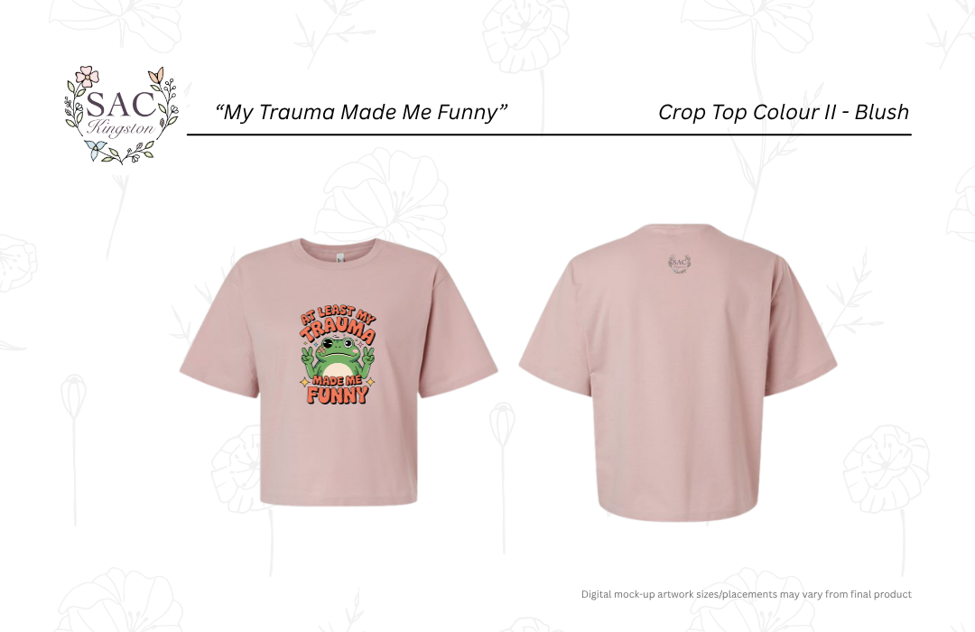 My Trauma Made Me Funny American Apparel Women's Fine Jersey Boxy Tee