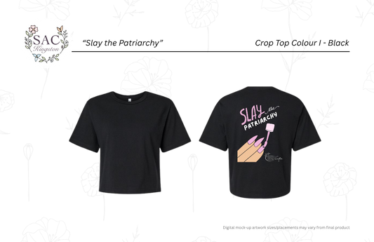 Slay the Patriarchy American Apparel Women's Fine Jersey Boxy Tee