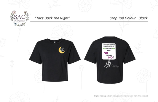 Take Back The  Night - American Apparel Women's Fine Jersey Boxy Tee