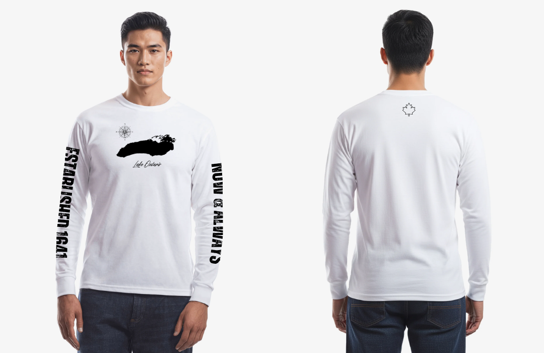 The Laker EH! Long Sleeve T-shirt with Printed Sleeves