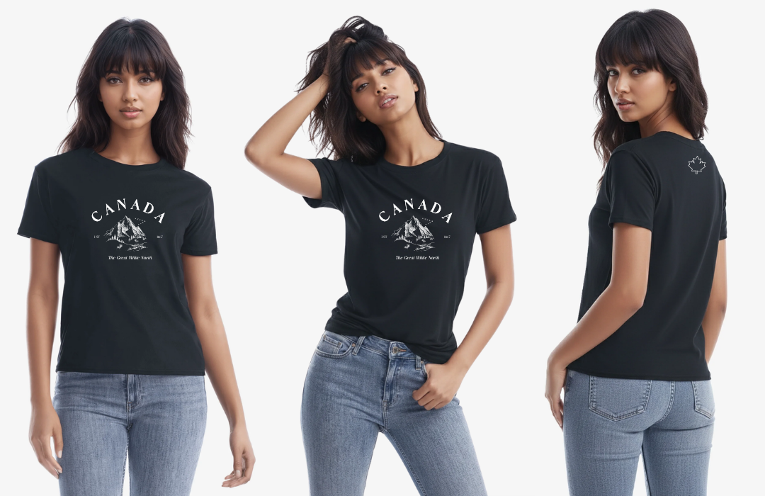 The Canada EH! - The Great White North Ladies Boxy Tee