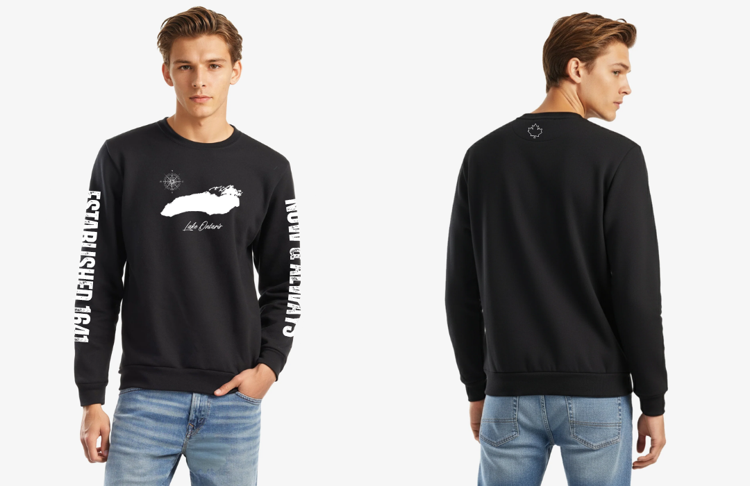 The Laker EH! Crew Neck Sweatshirt with Printed Sleeves