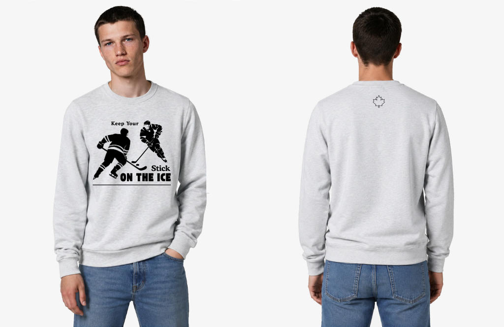 Keep Your Stick on the Ice - Crew Neck Sweatshirt