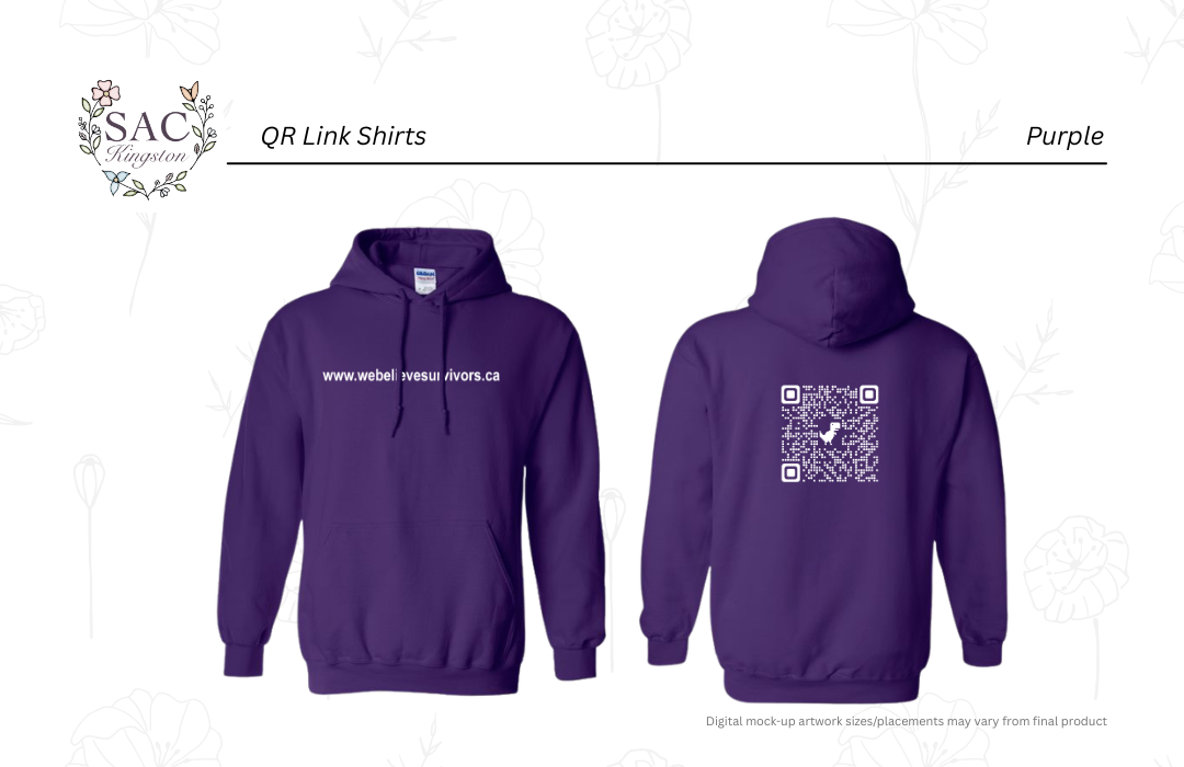 QR Code - We See You. We Hear You. We Believe You. Spread the message that you believe survivors