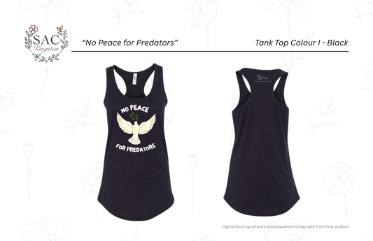 No Peace for Predators Next Level Women's Ideal Racerback Tank
