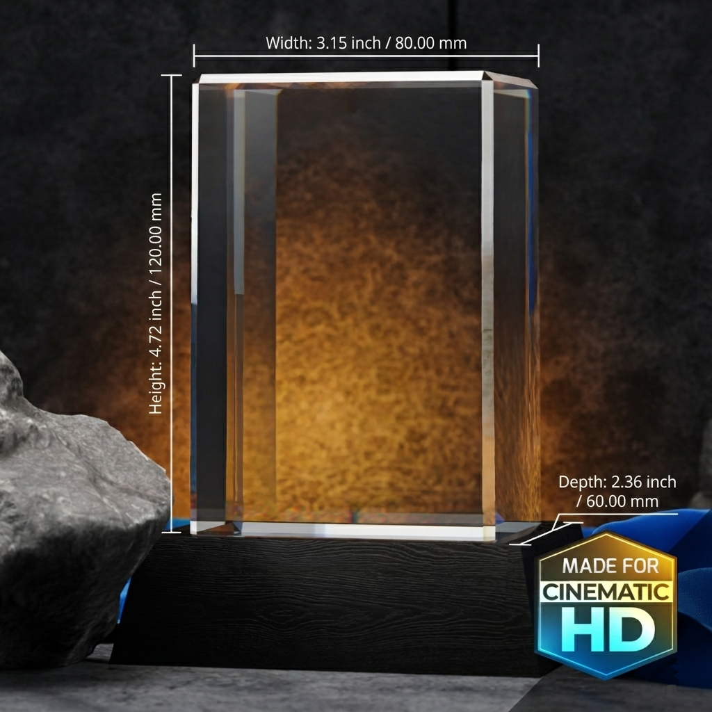 Extra Large- 3D Engraved Crystals