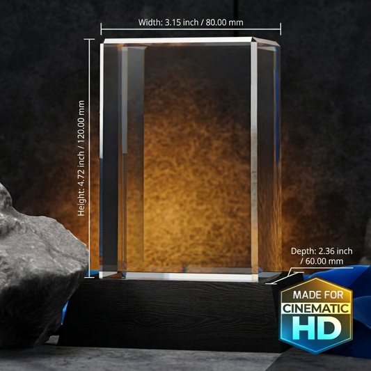 Extra Large- 3D Engraved Crystals