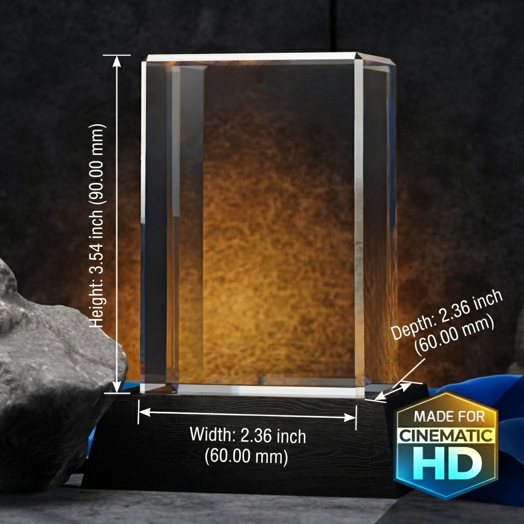 Large - 3D Engraved Crystals