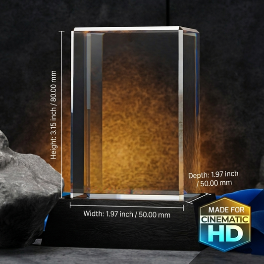 Medium 3D Engraved Crystals